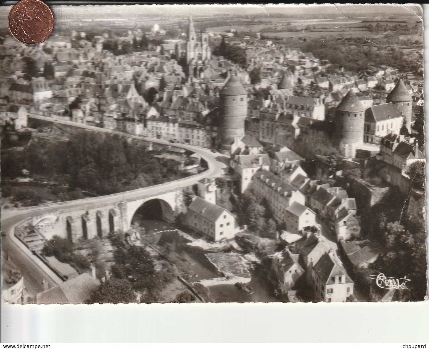 21 - Carte Postale Semi Moderne  De  SEMUR EN AUXOIS  Vue Aérienne - Semur