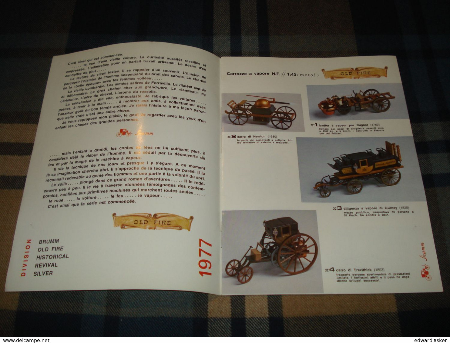 Catalogue BRUMM 1977 - Voitures Miniatures - Catalogues