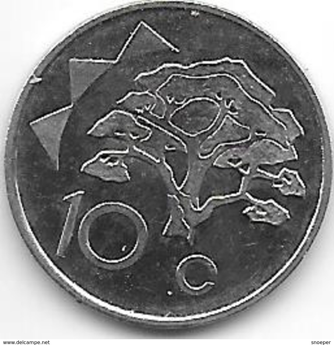 Namibia 10 Cents 1993 Km 2 Unc - Namibia