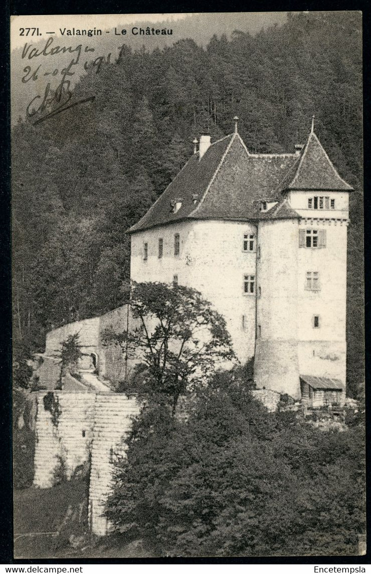 CPA - Carte Postale - Suisse - Valangin - Le Château - 1917 (CP21914) - Valangin