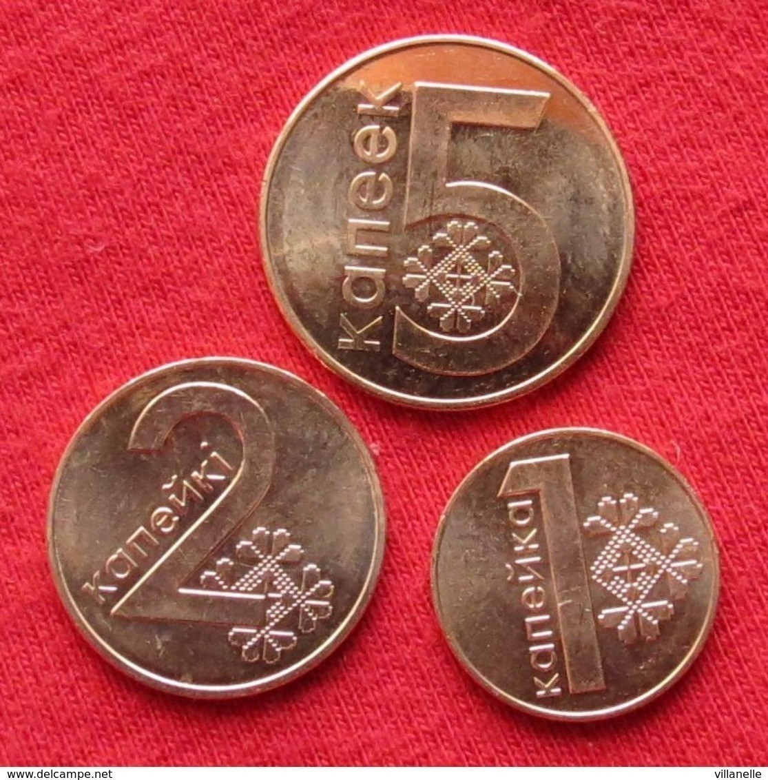 Belarus Set  1 + 2 + 5 Kopek 2009 / 2016 Kop.  Bielorússia Bielorrusia Biélorussie UNCºº - Belarús