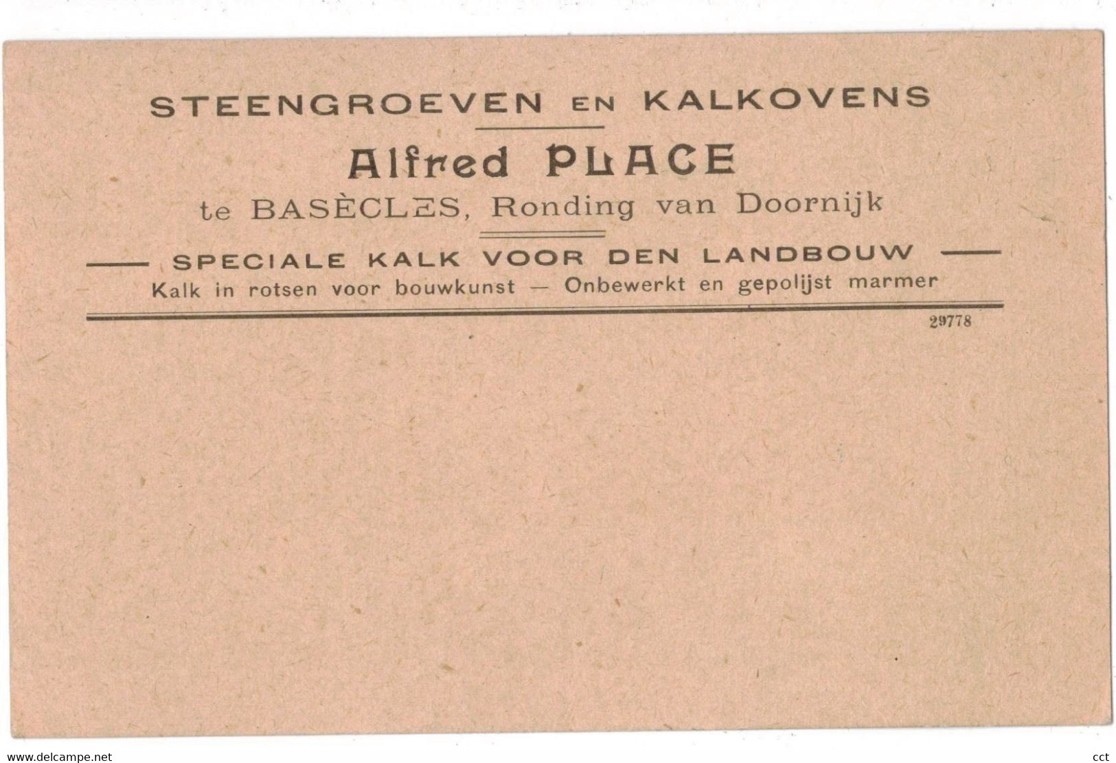 Basècles   Beloeil       Steengroeven En Kalkovens Alfred Place - Belöil