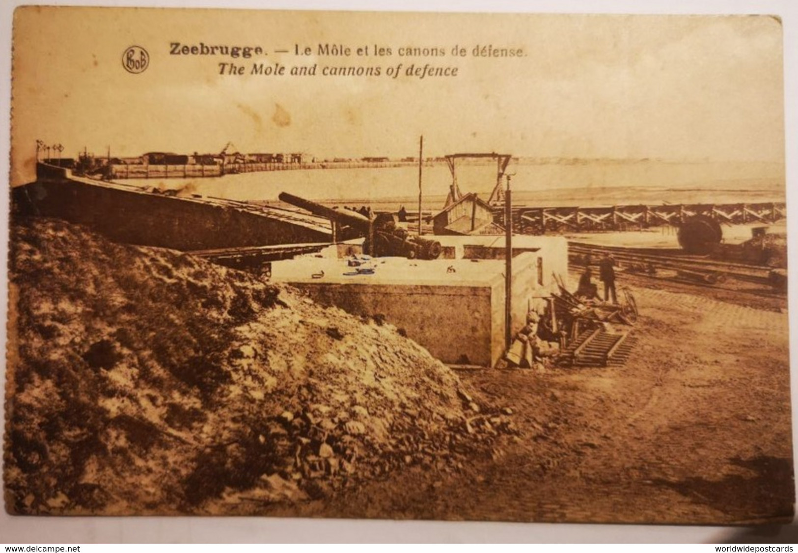 A498BIS ZEEBRUGGE - LE MOLE ET LES CANONS DE DÉFENSE - Zeebrugge