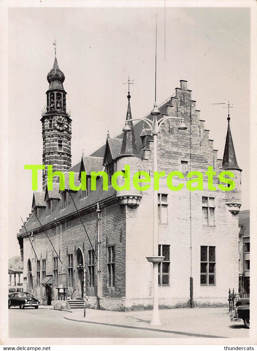 CPA HERENTALS STADHUIS FOTOKAART HERENTHALS HOTEL DE VILLE CARTE DE PHOTO ( BIJGEKNIPT ! ) - Herentals