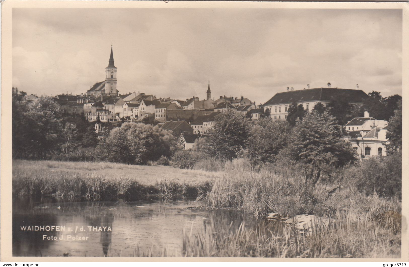 B9642) WAIDHOFEN A. D. Thaya - Foto J. Polzer - KIRCHE Teich ALT ! 1942 - Waidhofen An Der Thaya