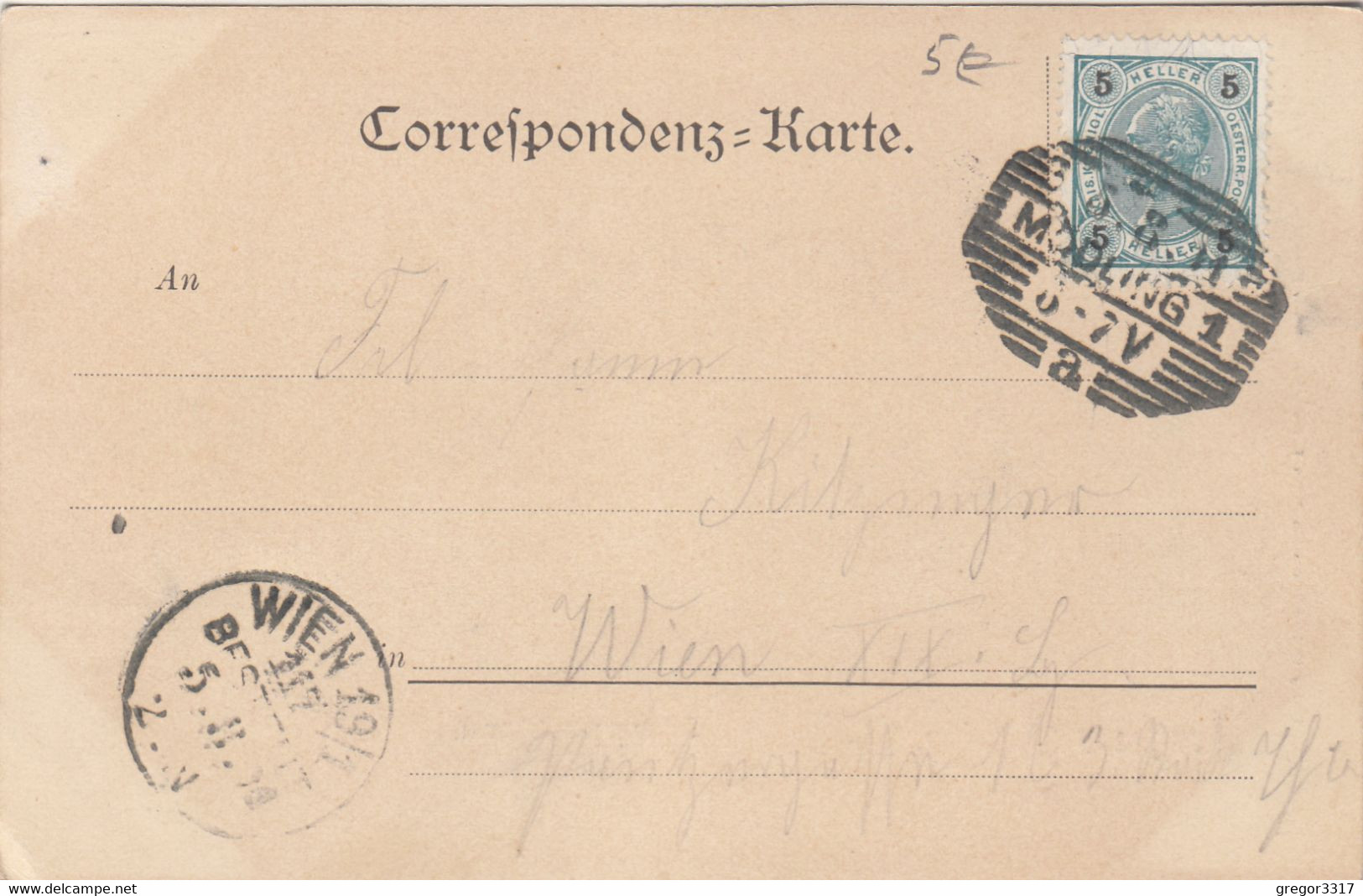 B9644) GRUSS Aus MÖDLING - NÖ - Schwarzer Thurm 5.8.1901 !! - Mödling