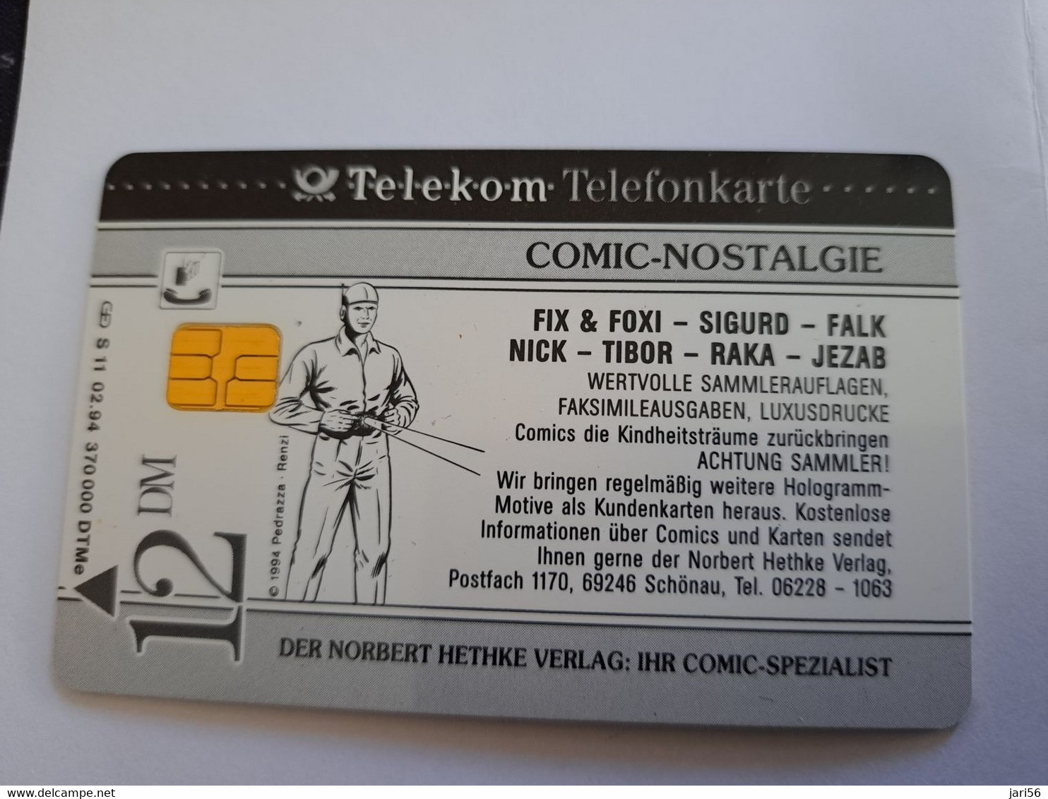 DUITSLAND/ GERMANY  CHIPCARD /COMIC/MARVEL SUPERHEROES /FULGOR  / 12DM / 3D SILVER  CARD / S11 MINT  CARD     **11841** - S-Series: Schalterserie Mit Fremdfirmenreklame