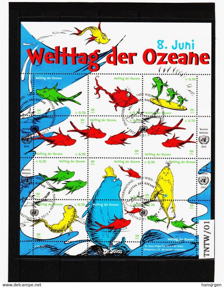 TNTW/01 UNO WIEN 2013 MICHL  776/87 Zd BOGEN  Gestempelt Siehe ABBILBUNG - Oblitérés