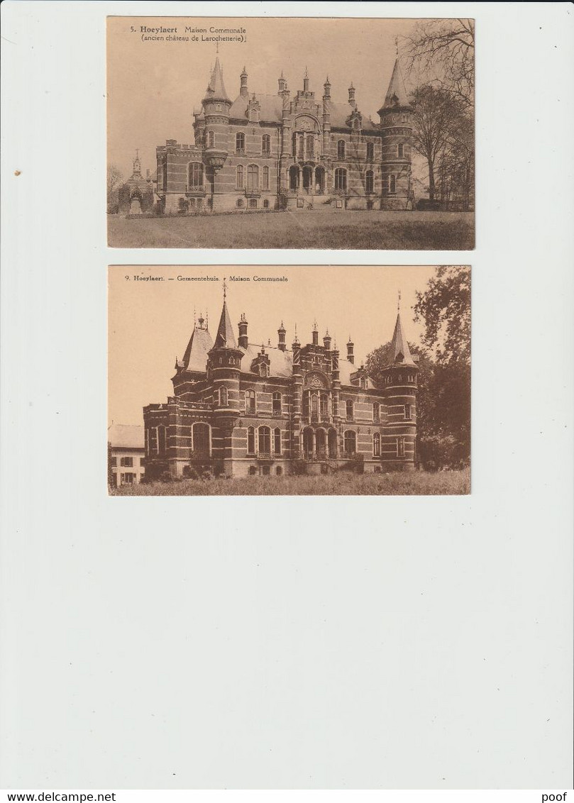 Hoeylaert / Hoeilaart : Gemeentehuis  ( Ancien Château De Larochetterie ) --- 2 Cp - Hoeilaart