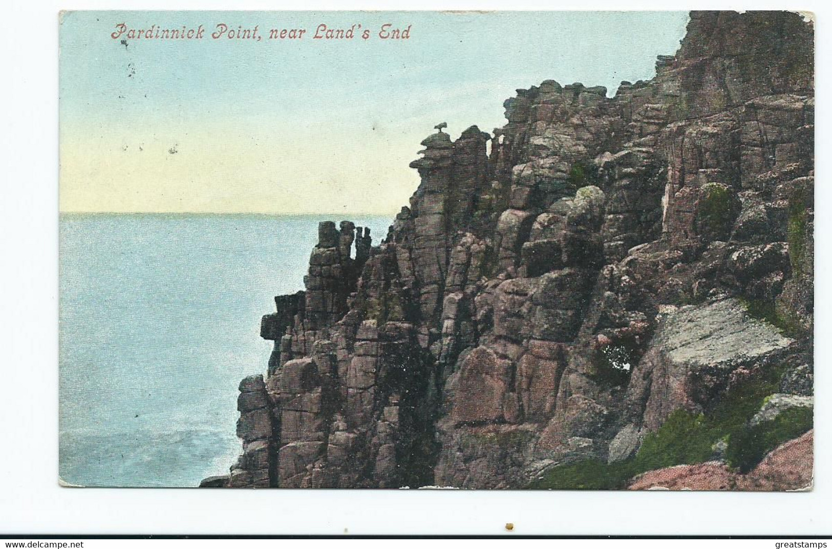 Cornwall Postcard Land's End Pardinnick Point Posted 1907 Argall's - Land's End