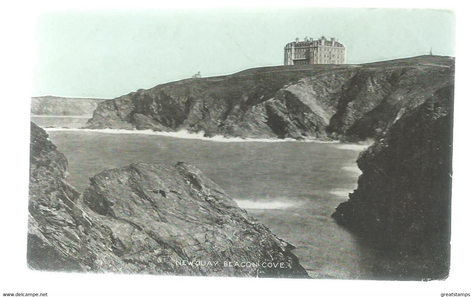 Cornwall Postcard Beacon Cove   Newquay Dainty Series - Newquay