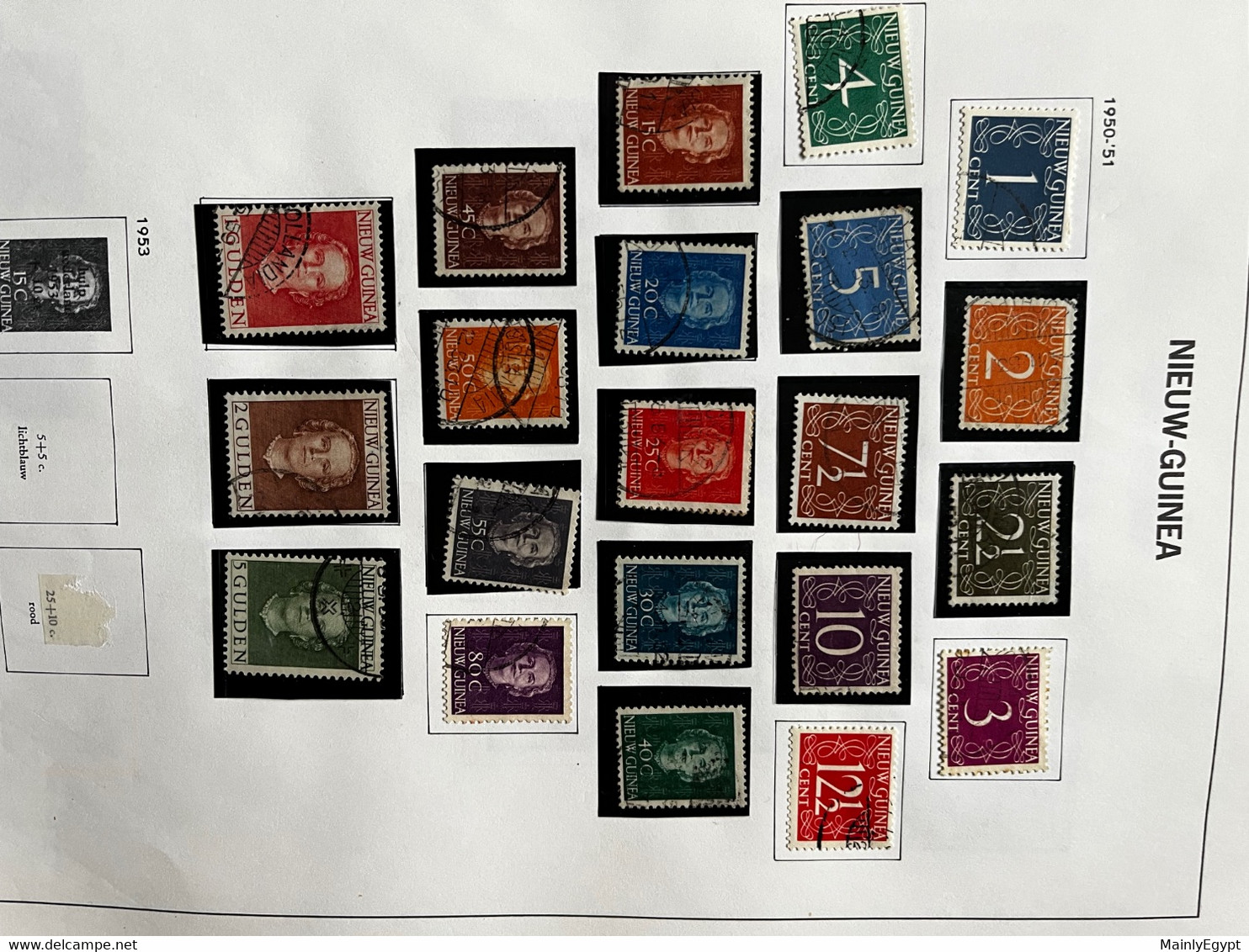 DUTCH NEW GUINEA: Good Collection On DAVO Album Pages (no Shipping Costs) - Netherlands New Guinea