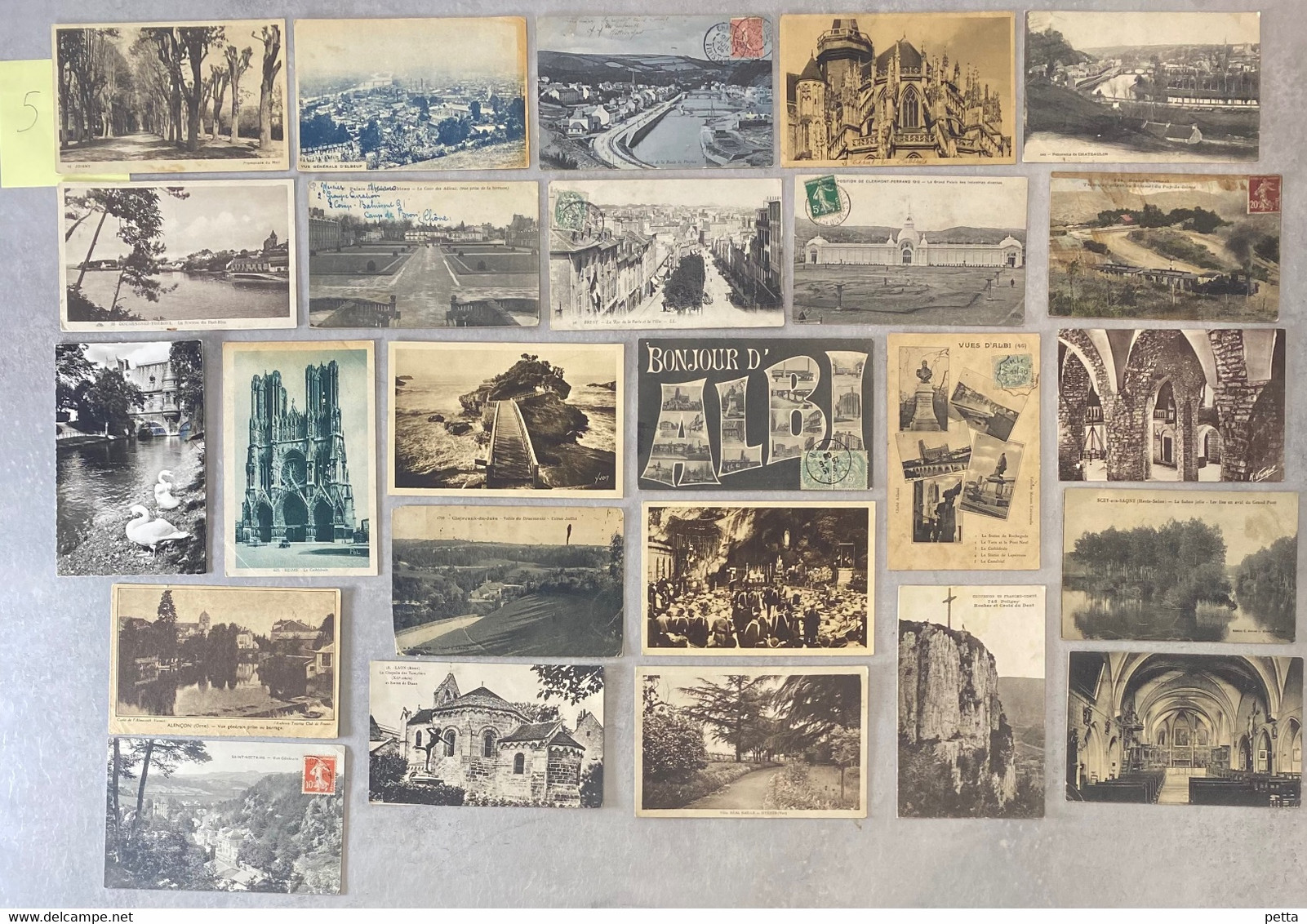 Lot De 100 Cartes Postales Anciennes De France / 5 / Vendu En L’état - 100 - 499 Cartes