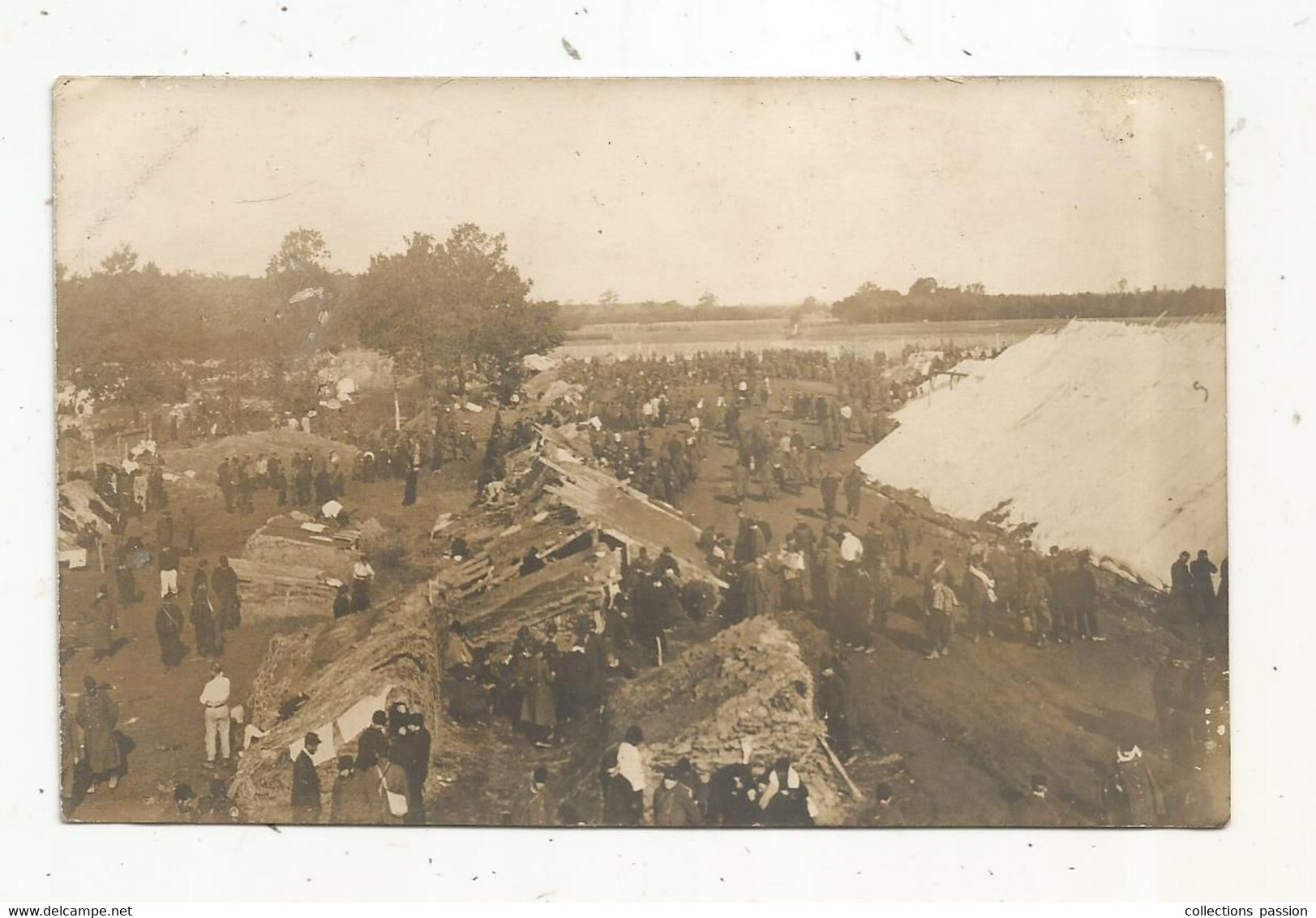 Cp , Carte Photo , Militaria, Camp De Prisonniers, Guerre 1914-18 , Camp I MÜNSTER, Rhénanie-Wesphalie - Personnages