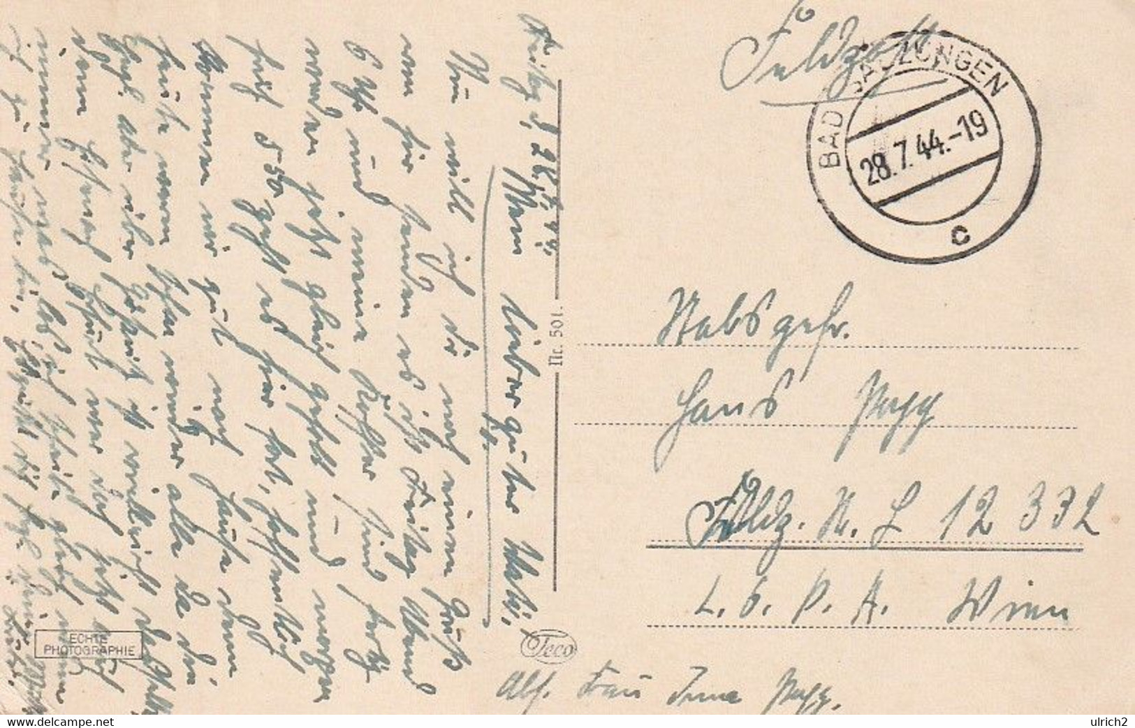 AK Bad Salzungen - Kurhaus - Feldpost - 1944 (61727) - Bad Salzungen