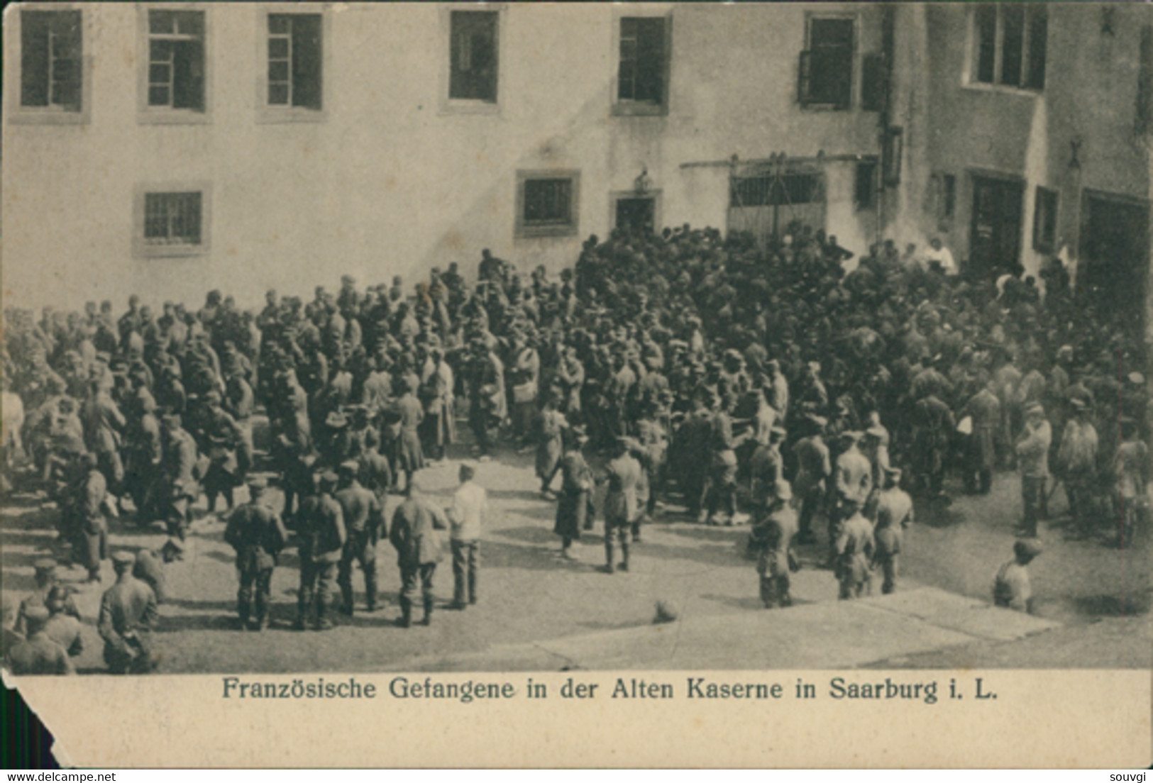 57 SARREBOURG /   Franzosische Gefangene ... / CARTE ANIMEE - Sarrebourg