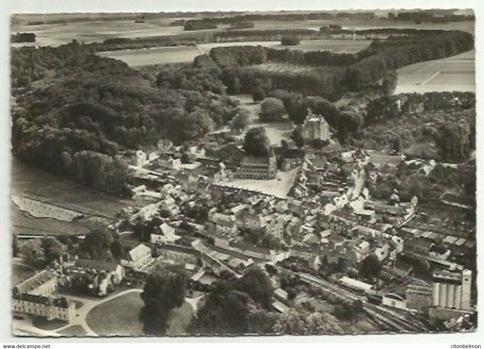 76 Valmont Vue Générale Aérienne Gare - Valmont