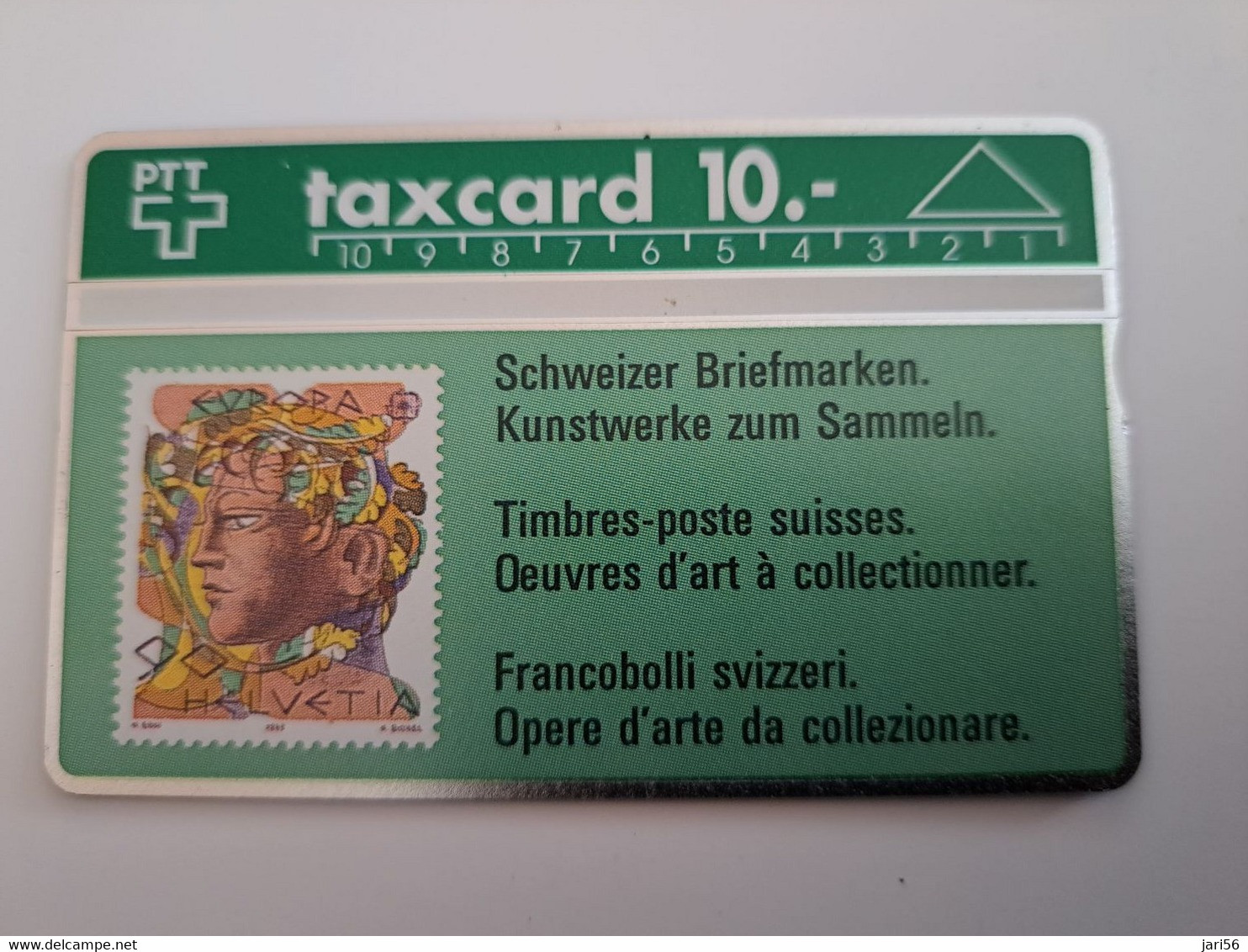 ZWITSERLAND  LANDYS & GYR   SERIE ;108C CHF 10,-  STAMP ON CARD  MINT  **11883** - Schweiz