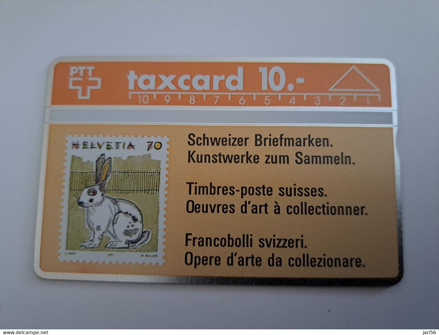 ZWITSERLAND  LANDYS & GYR   SERIE ;106C CHF 10,-  STAMP ON CARD  MINT  **11884** - Schweiz