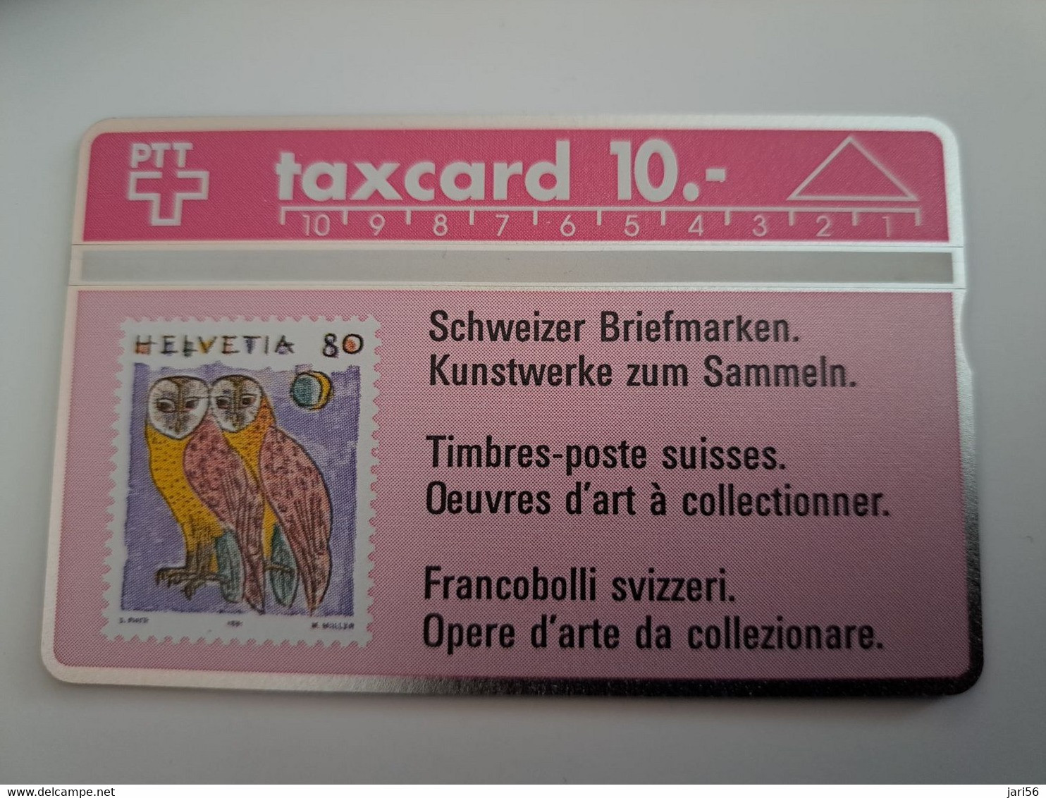 ZWITSERLAND  LANDYS & GYR   SERIE ;105A CHF 10,-  STAMP ON CARD  MINT  **11886** - Schweiz