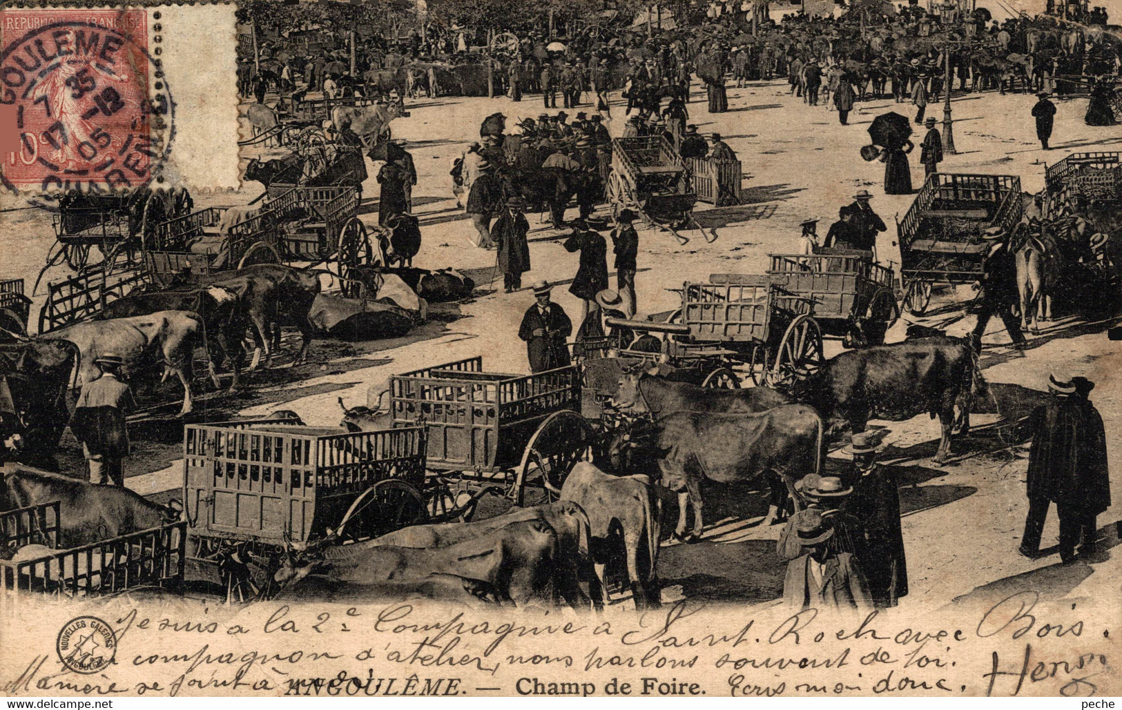 N°98829 -cpa Angoulême -champ De Foire- - Fairs