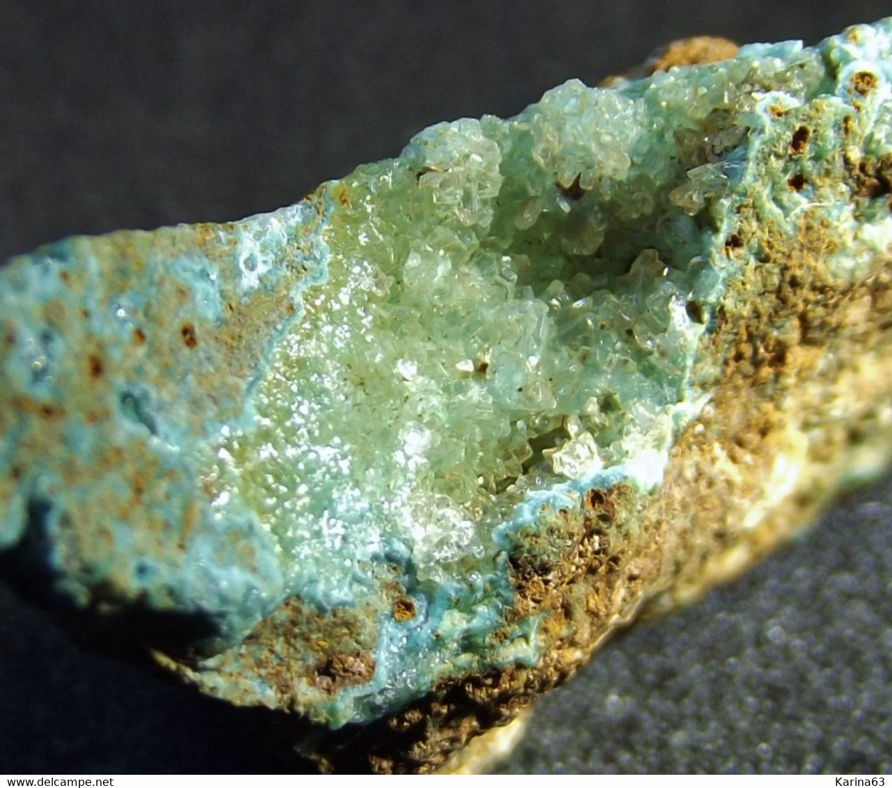 Sénégalite On Turquoise TL ( 3 X 1 X 2 Cm ) Kourou Diakouma Mountain, Falémé River Basin, Tambacounda Region - Senegal - Minéraux