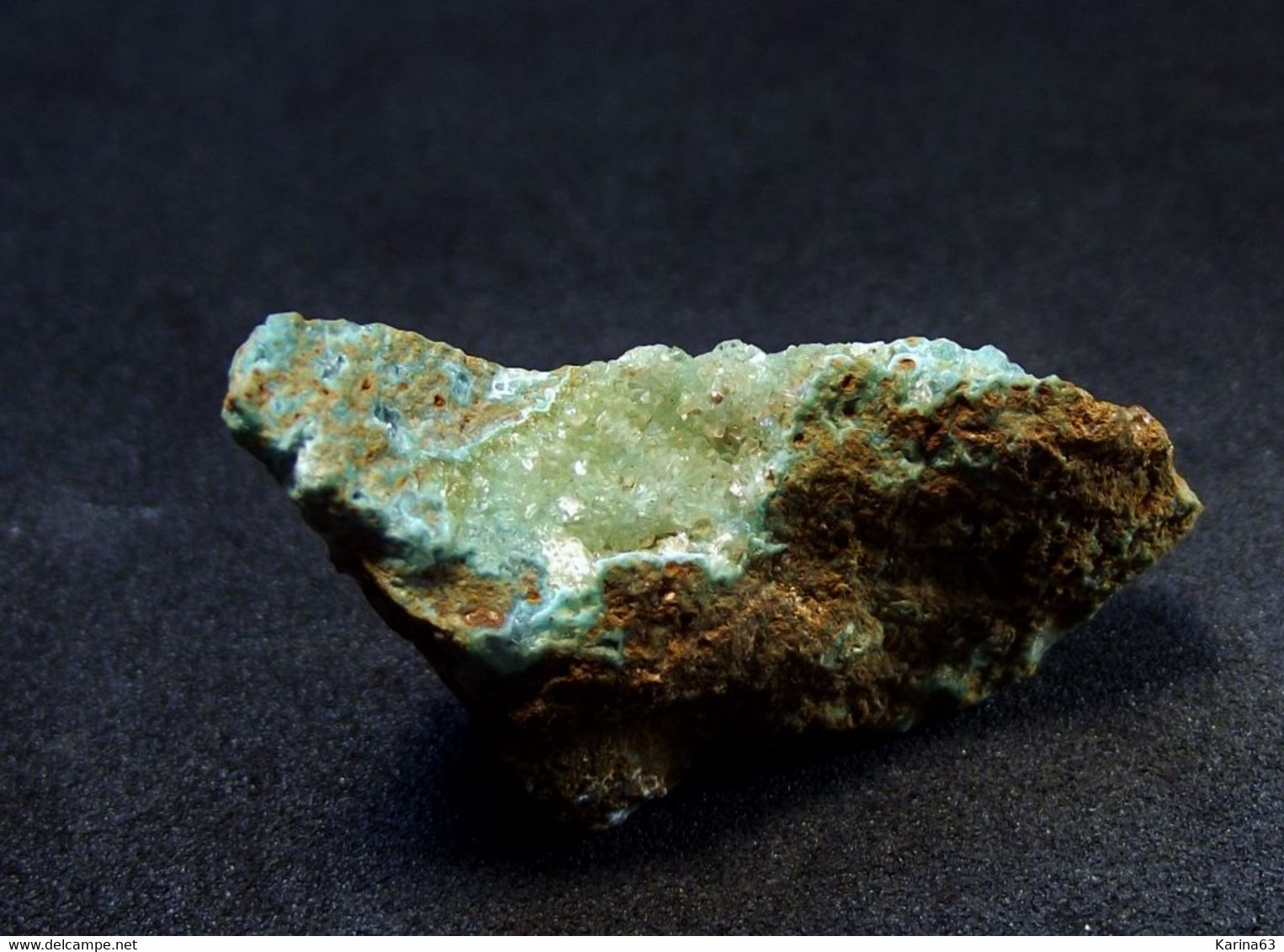 Sénégalite On Turquoise TL ( 3 X 1 X 2 Cm ) Kourou Diakouma Mountain, Falémé River Basin, Tambacounda Region - Senegal - Minéraux