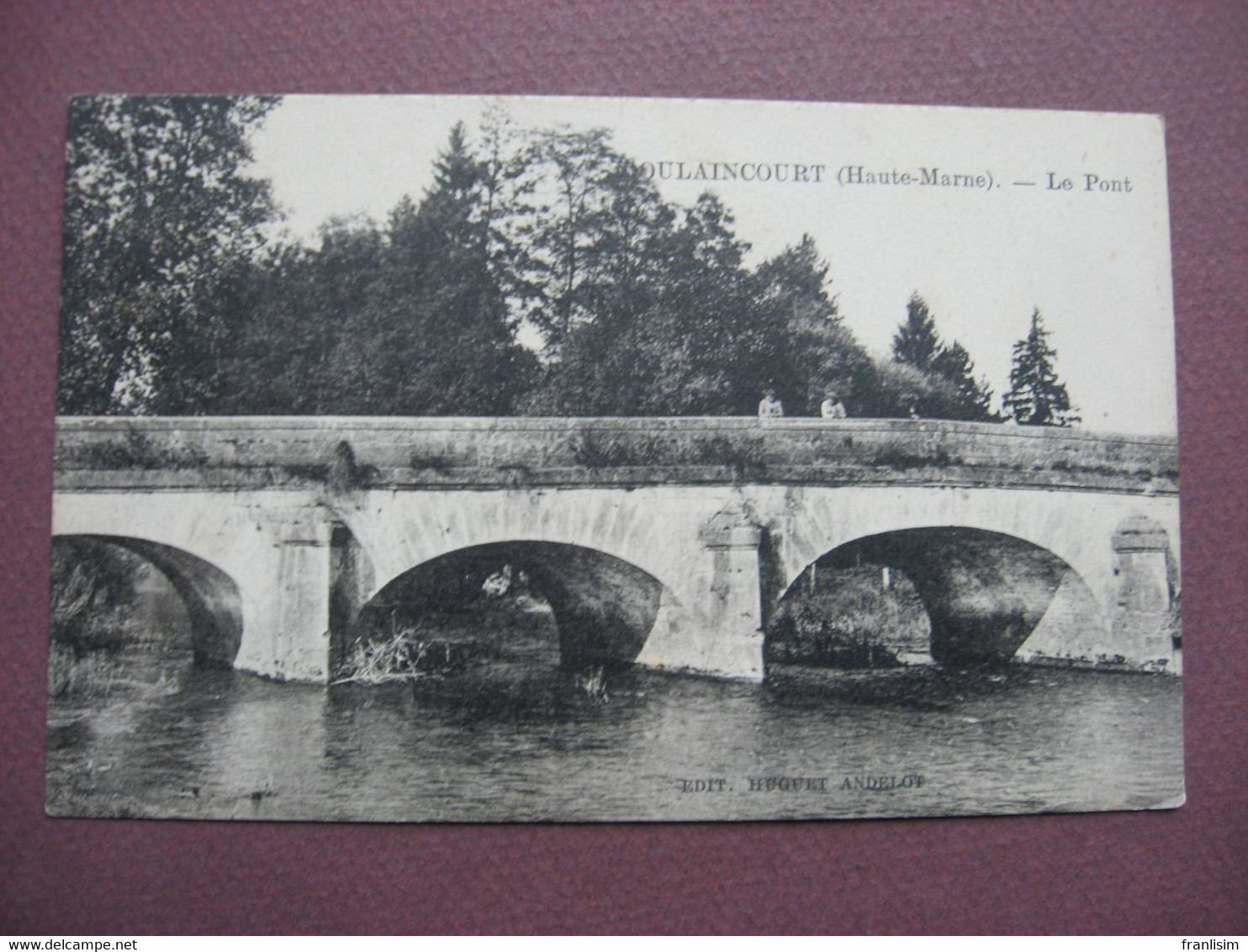 CPA 52 DOULAINCOURT Le Pont RARE PLAN ? 1922 - Doulaincourt