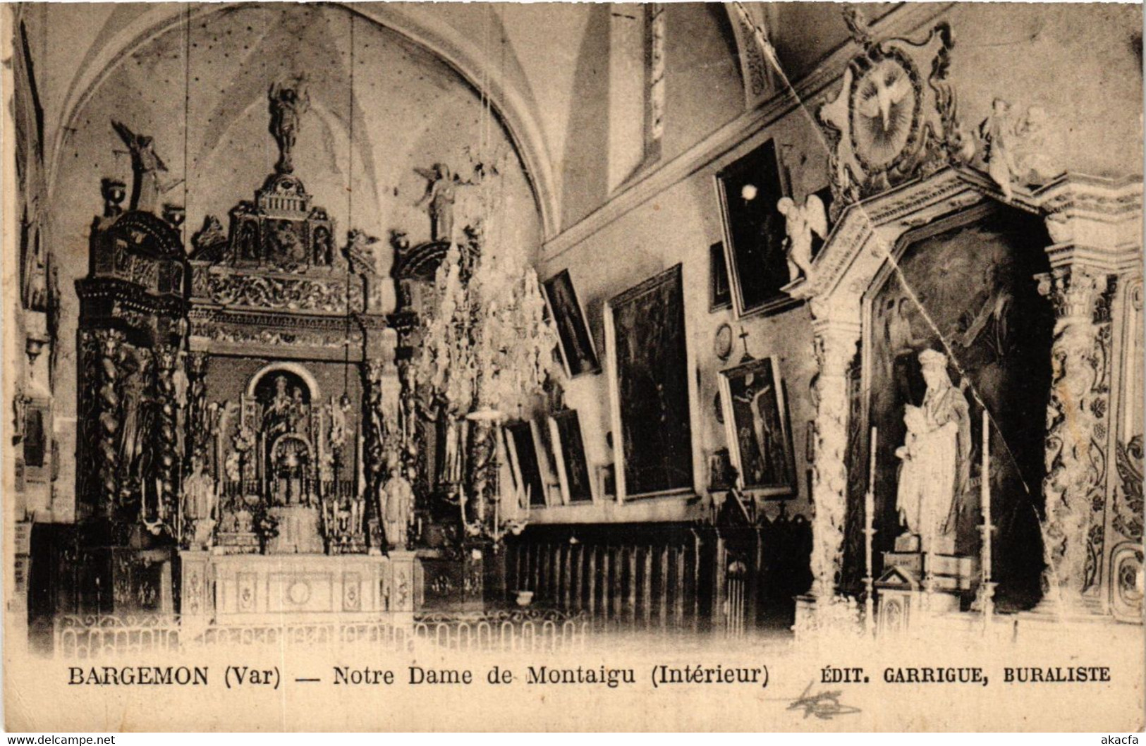 CPA BARGEMON - Notre Dame De MONTAIGU - Intérieur (635388) - Bargemon