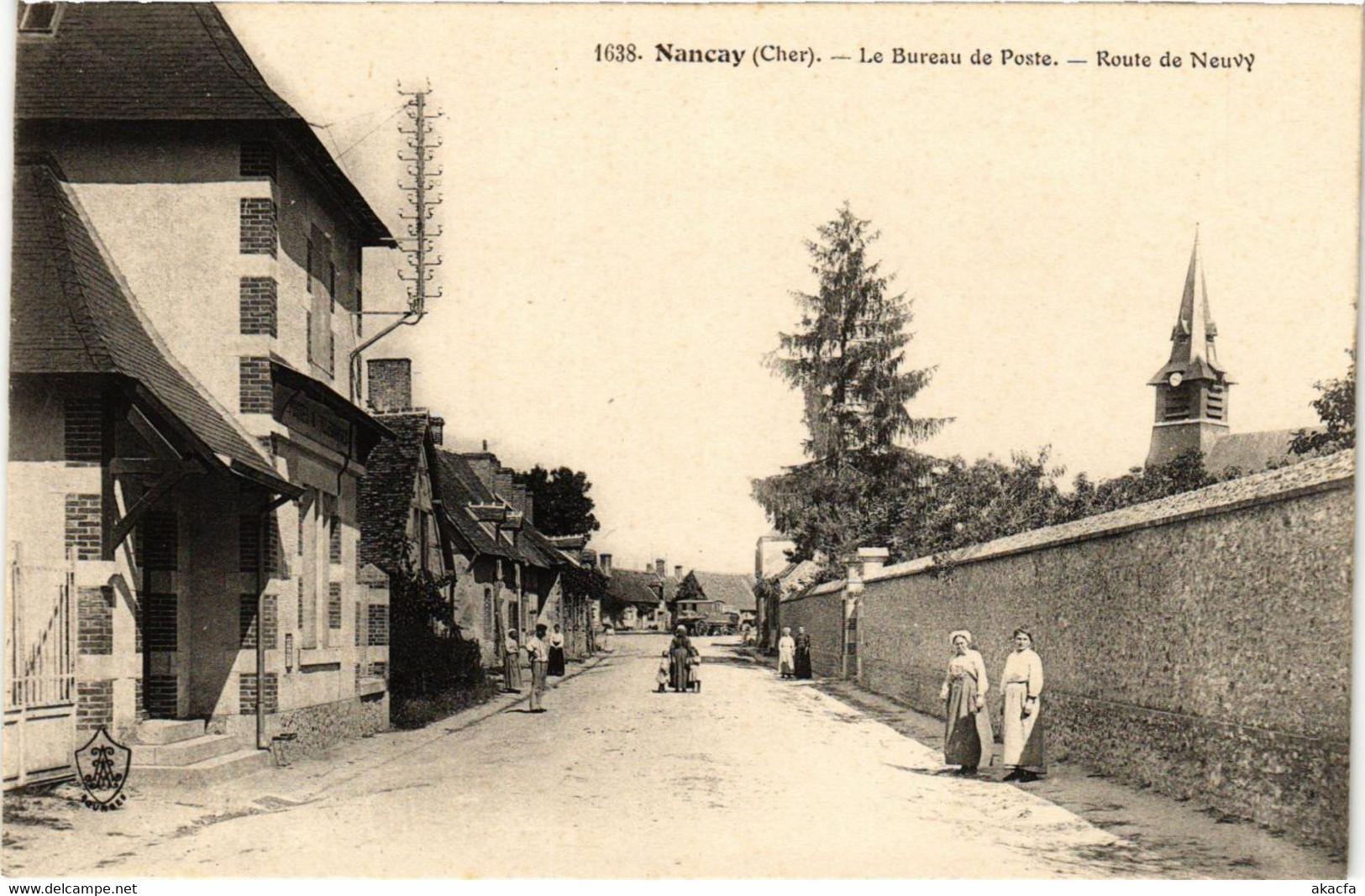 CPA Nancay - Le Bureau De Poste - Route De Neuvy (634541) - Nançay