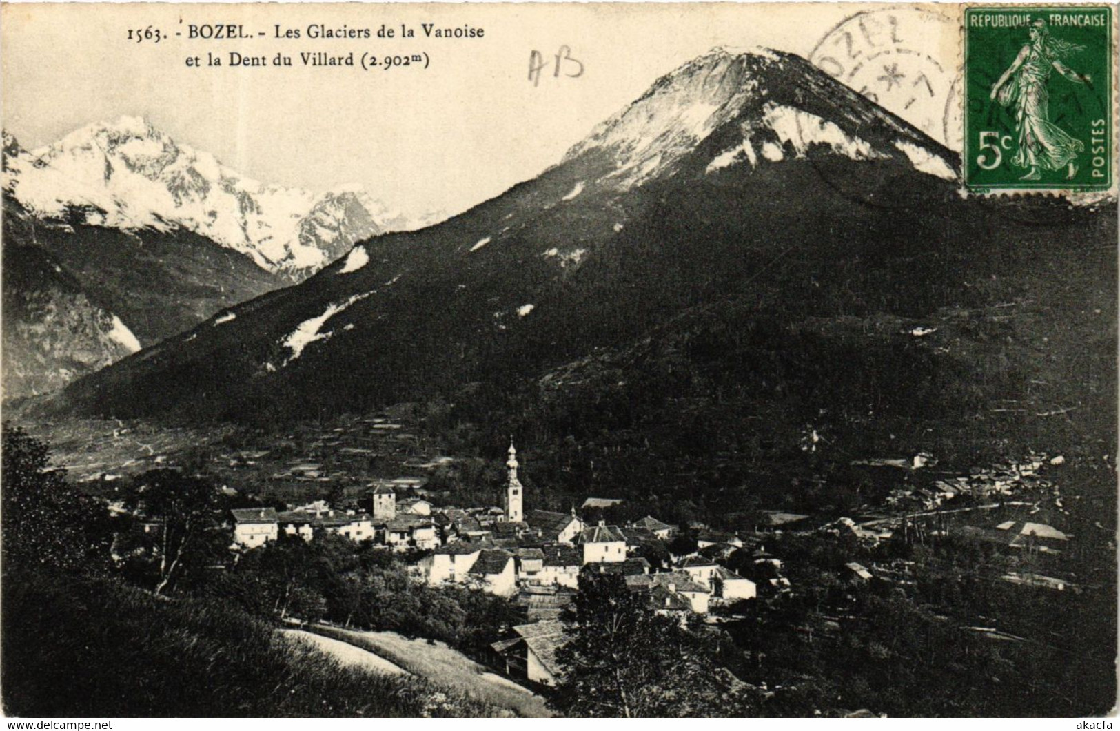 CPA BOZEL - Les Glaciers De La Vanoise Et La Dent Du Villard (2902 M) (651943) - Bozel