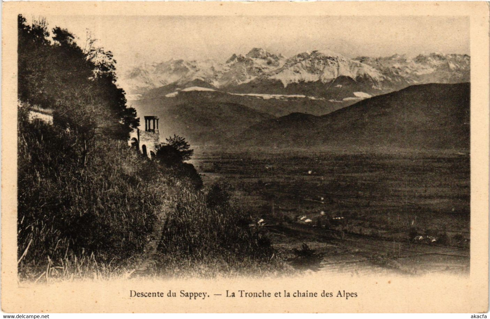 CPA Descente Du Sappey - La TRONCHE Et La Chaine Des Alpes (652312) - La Tronche