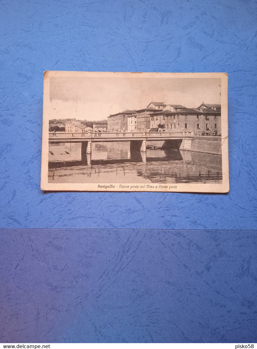 Italia-senigallia-nuovo Ponte Sul Misa E Rione Porto-fp-1922! - Senigallia