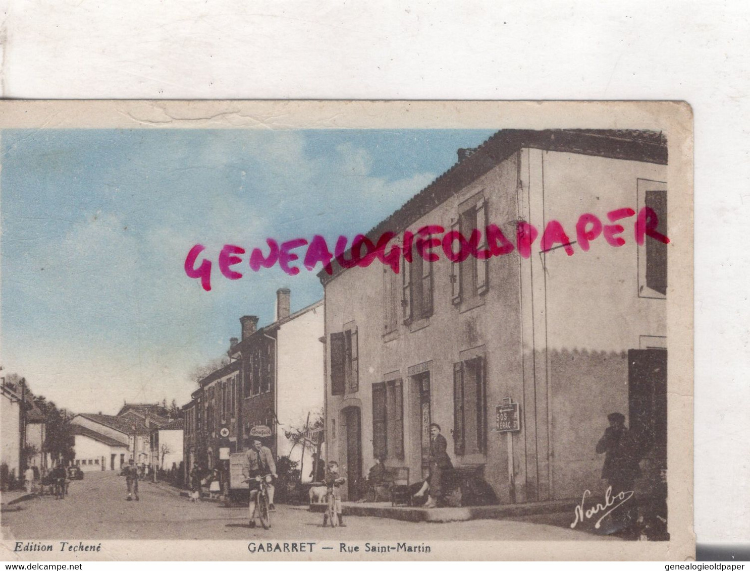 40-  GABARRET - RUE ST SAINT MARTIN - Gabarret