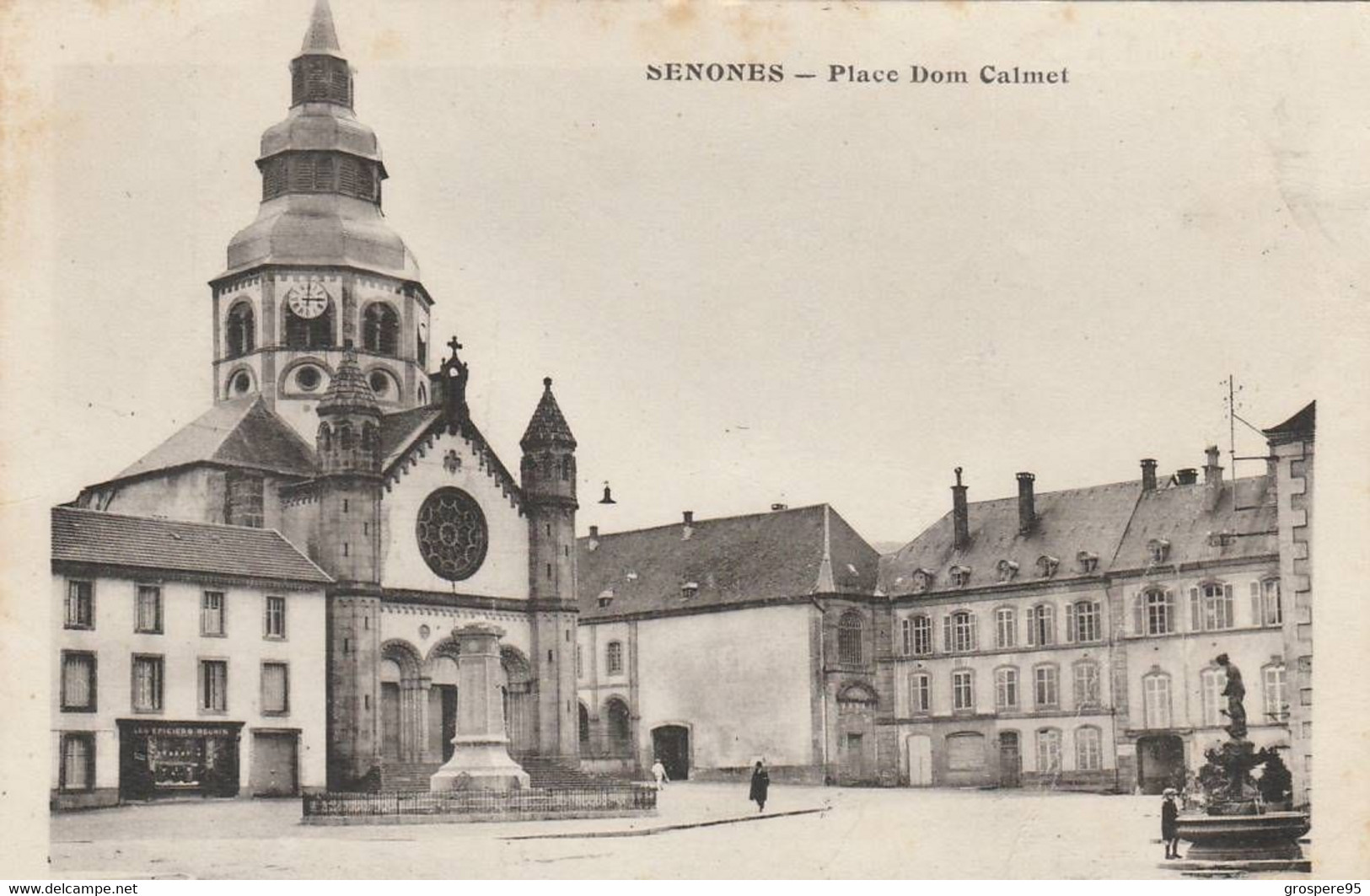 SENONES PLACE DOM CALMET CARTE RARE 1953 - Senones