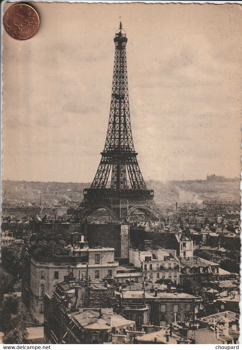 75  - Carte Postale Ancienne De La Tour Eiffel     ( Carte Pas Courante Je Crois ) - Eiffelturm