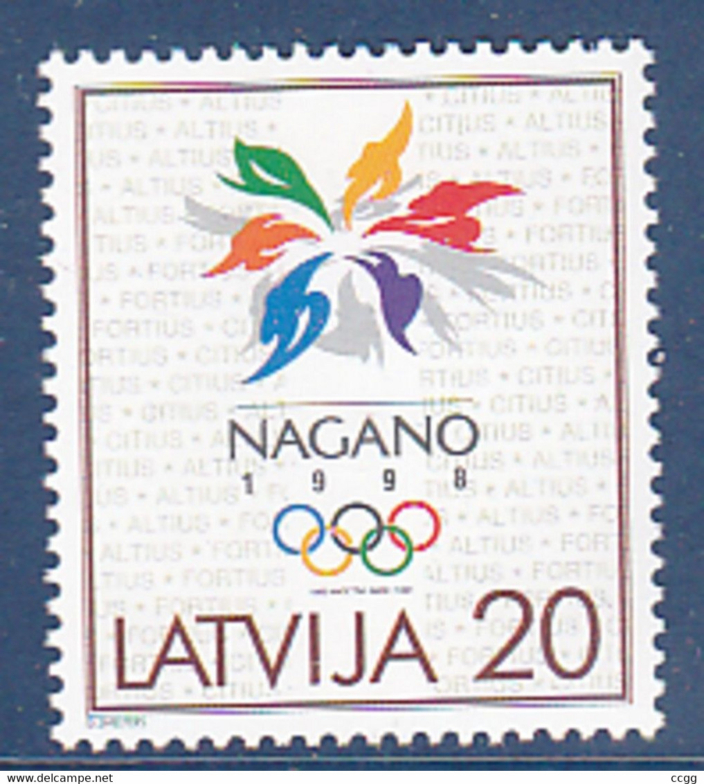 Olympic Games 1998 , Lettonie -  Zegel  Postfris - Invierno 1998: Nagano