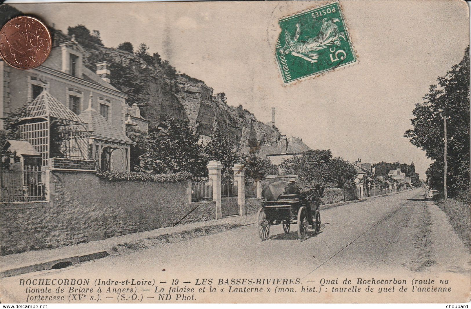 37 - Carte Postale Ancienne De ROCHECORBON    Les Bassins Rivières - Rochecorbon