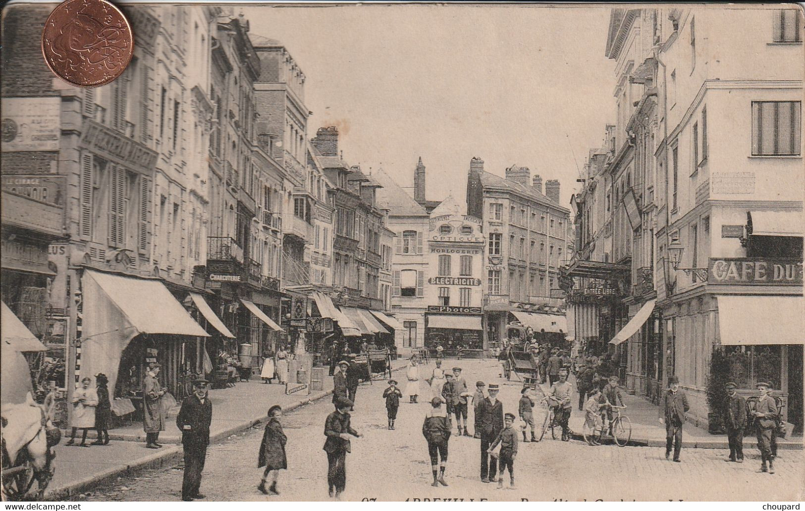 80 - Carte Postale Ancienne De  ABBEVILLE  Rue Alfred Cendré - Abbeville