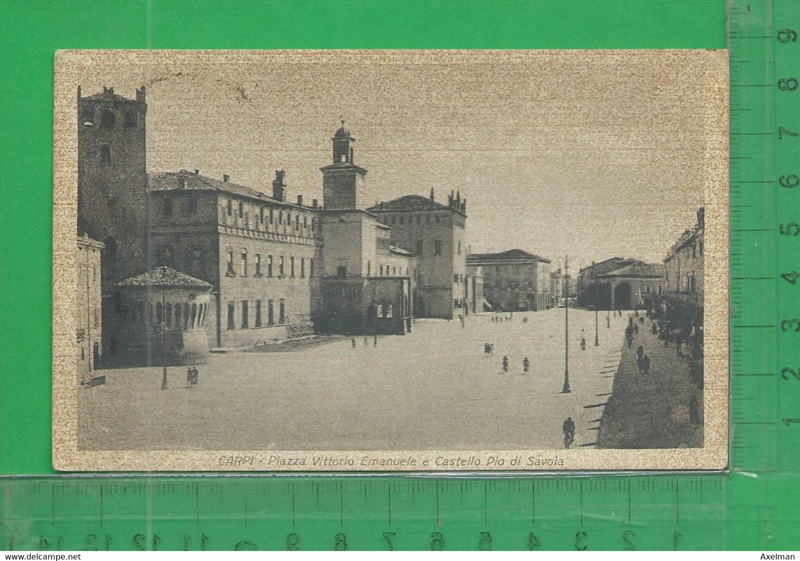 ITALIE, EMILIA-ROMAGNA, CARPI : Piazza Vittorio Emanuele E Castello Pio Di Savoia - Carpi