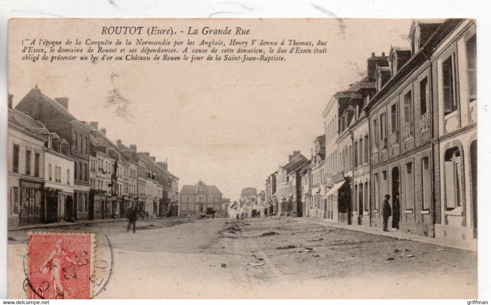 ROUTOT LA GRANDE RUE 1905 TBE - Routot