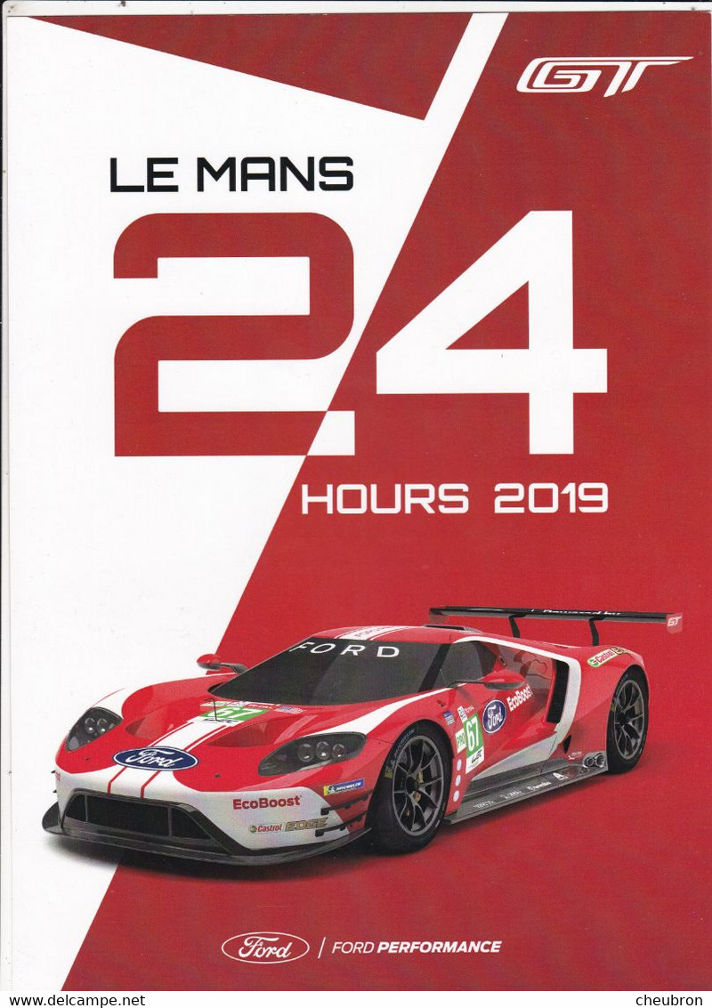 SPORT AUTO. 24 HEURES DU MANS 2019. FORD GT GTE N°67. AUTOGRAPHES DE L'EQUIPAGE J. BOOMPARITO /A. PRIAULX /H.TINNCKNELL - Automobile - F1