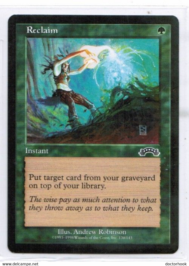 MAGIC The GATHERING  "Reclaim"---EXODUS (MTG--158-3) - Autres & Non Classés