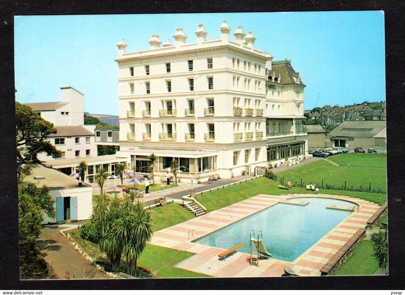 Angleterre - FALMOUTH HÔTEL , Sea Front, Falmouth, South CORNWALL- Vue Extérieure Avec La Piscine - Falmouth