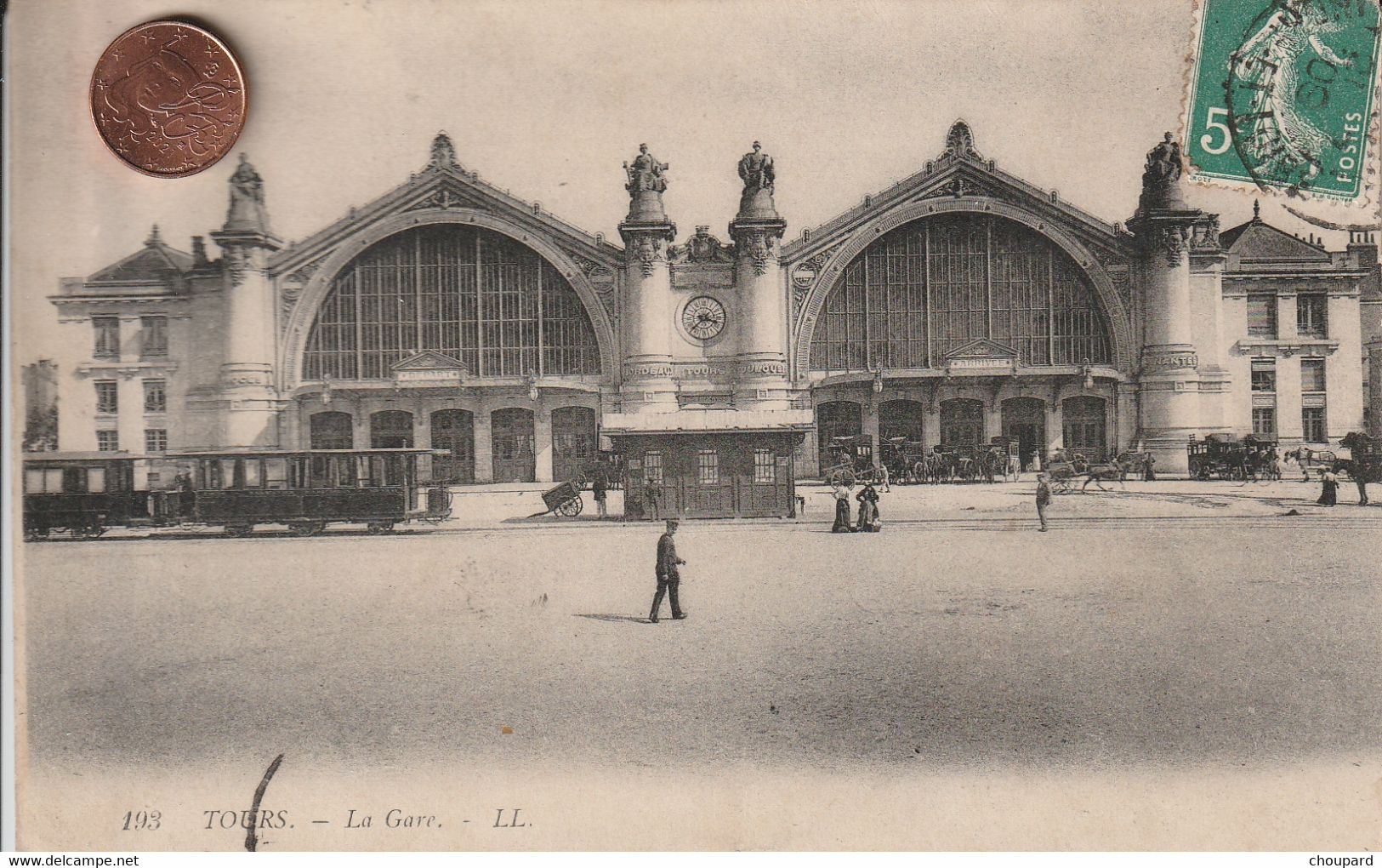 37- Carte Postale Ancienne De   TOURS   La Gare - Tours