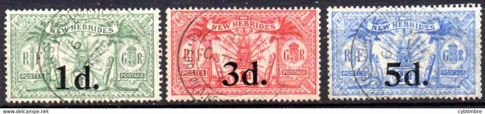 Nouvelles Hébrides: Yvert N° Les 77/79 - Used Stamps