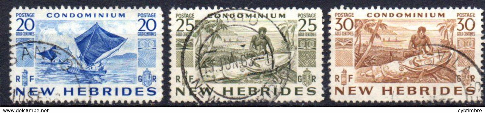 Nouvelles Hébrides: Yvert N° 158/160 - Used Stamps