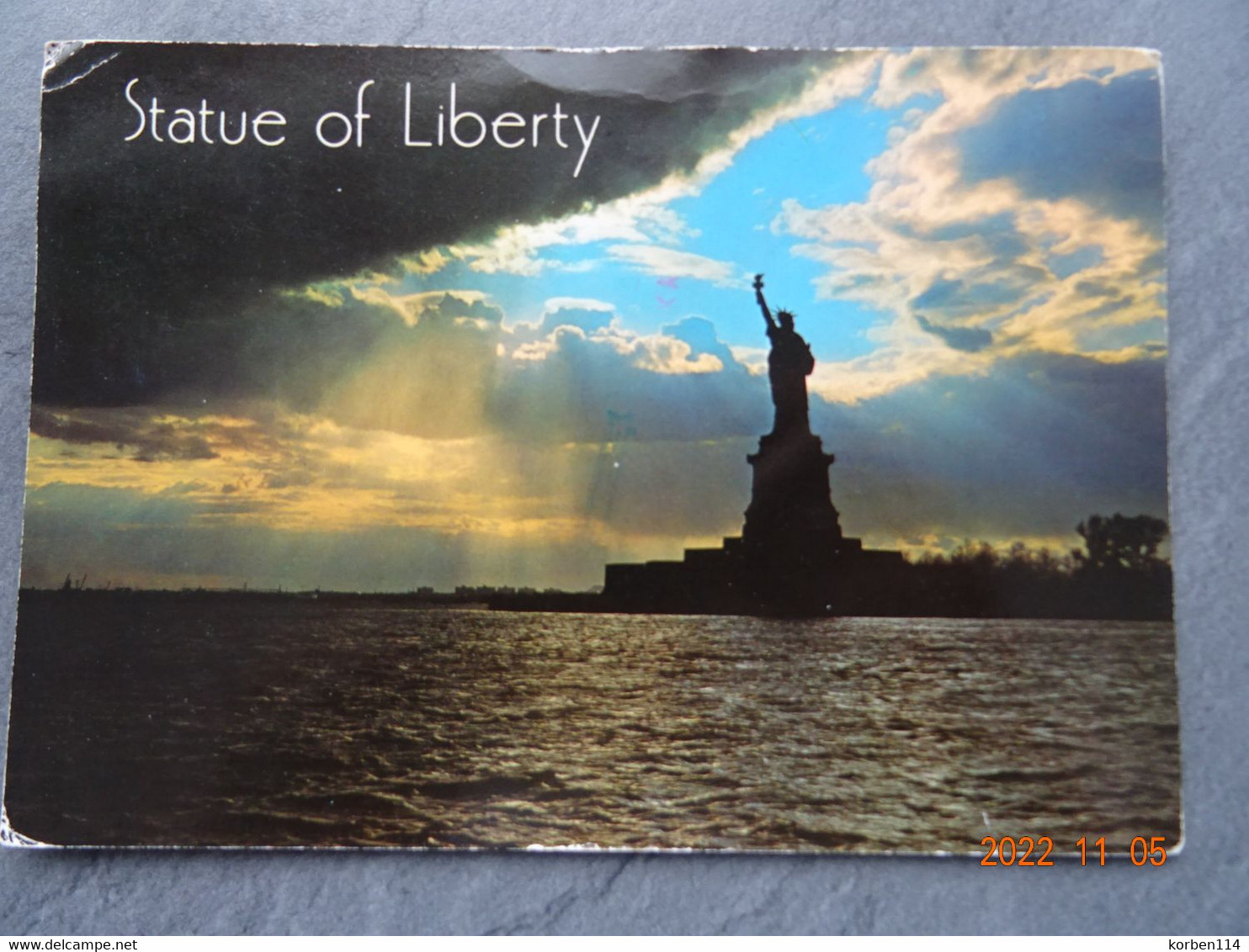 STATUE OF LIBERTY   GROTE KAART  17  X  11,5  CM - Staten Island