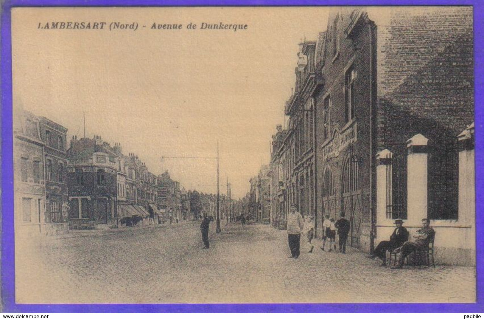 Carte Postale 59. Lambersart  Avenue De Dunkerque    Très Beau Plan - Lambersart