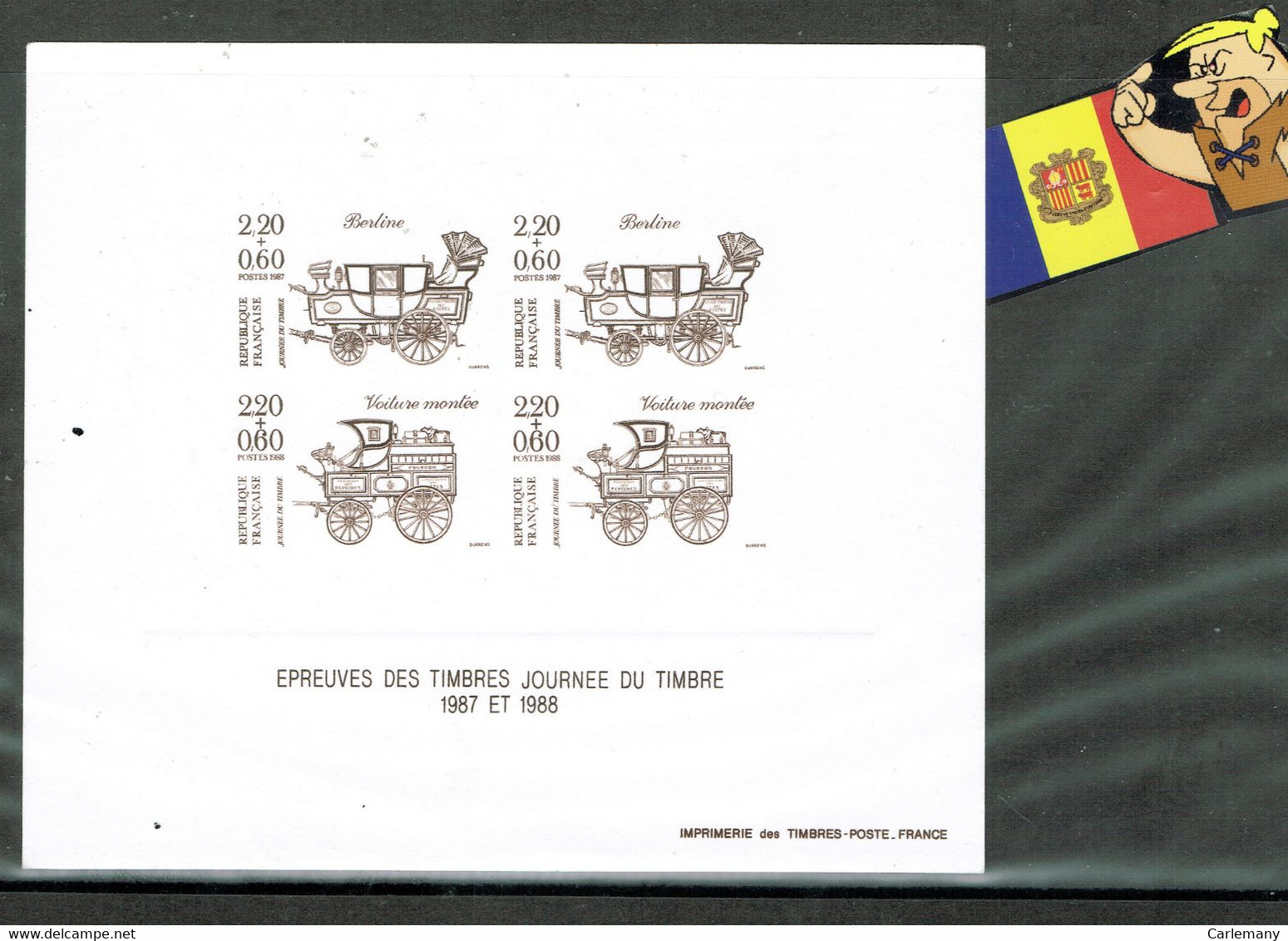 Françe Francia   EPREUVE 1987-88 - Otros & Sin Clasificación